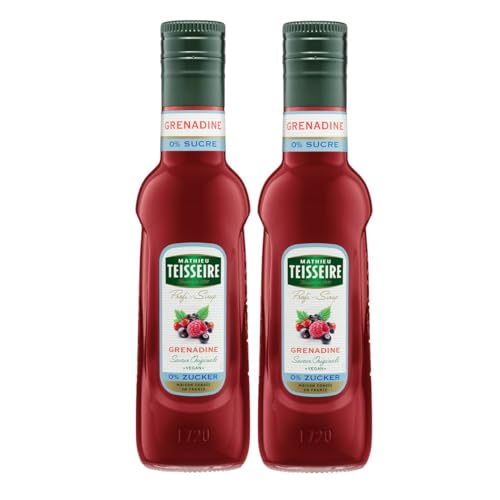 Mathieu Teisseire Getränke-Sirup Grenadine 0% Zucker 0,25L - Cocktails (2er Pack) von Teisseire