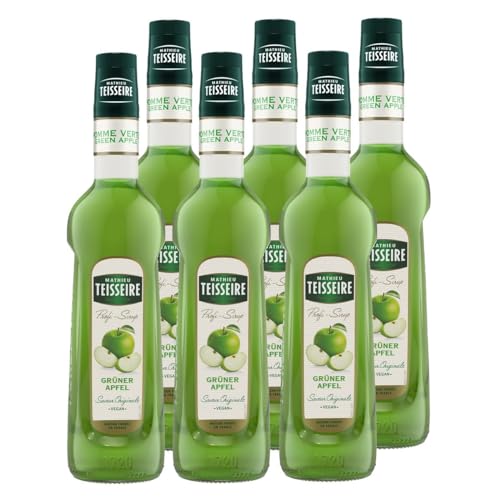 Mathieu Teisseire Getränke-Sirup Grüner Apfel 0,7L - Cocktails (6er Pack) von Teisseire