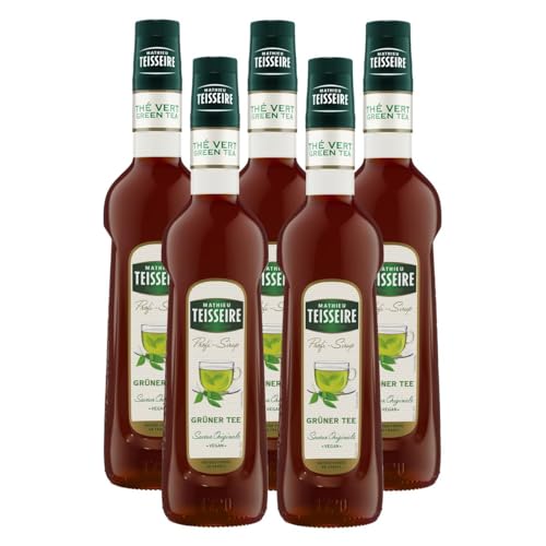 Mathieu Teisseire Getränke-Sirup Grüner Tee Sirup 0,7L - Cocktails (5er Pack) von Teisseire