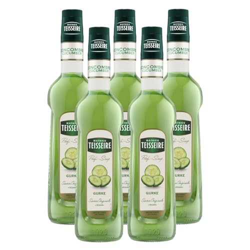 Mathieu Teisseire Getränke-Sirup Gurke 0,7L - Cocktails (5er Pack) von Teisseire