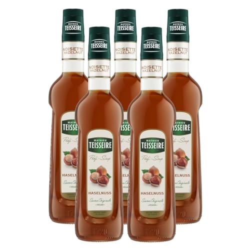 Mathieu Teisseire Getränke-Sirup Haselnuss 0,7L - Cocktails (5er Pack) von Teisseire