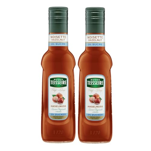 Mathieu Teisseire Getränke-Sirup Haselnuss 0% Zucker 0,25L - Cocktails (2er Pack) von Teisseire