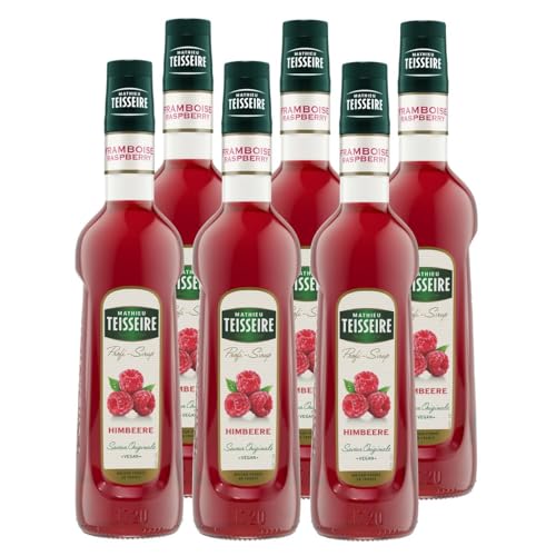 Mathieu Teisseire Getränke-Sirup Himbeere 0,7L - Cocktails (6er Pack) von Teisseire