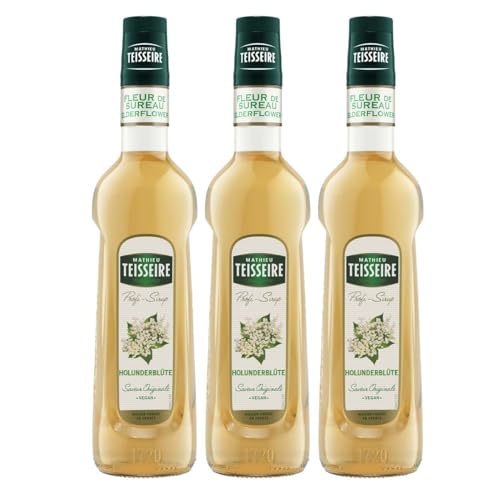 Mathieu Teisseire Getränke-Sirup Holunderblüte 0,7L - Cocktails (3er Pack) von Teisseire