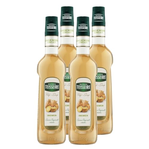 Mathieu Teisseire Getränke-Sirup Ingwer 0,7L - Cocktails (4er Pack) von Teisseire