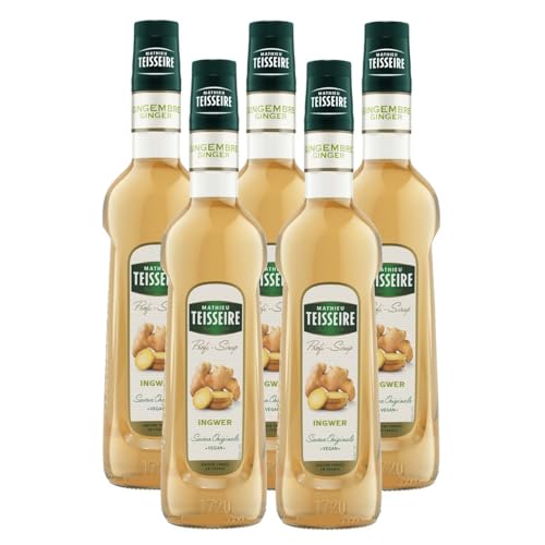 Mathieu Teisseire Getränke-Sirup Ingwer 0,7L - Cocktails (5er Pack) von Teisseire