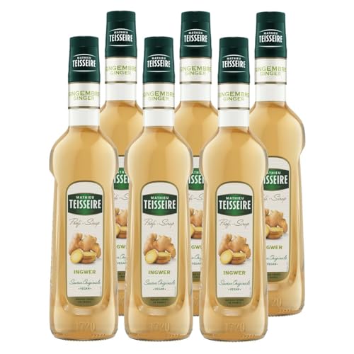 Mathieu Teisseire Getränke-Sirup Ingwer 0,7L - Cocktails (6er Pack) von Teisseire
