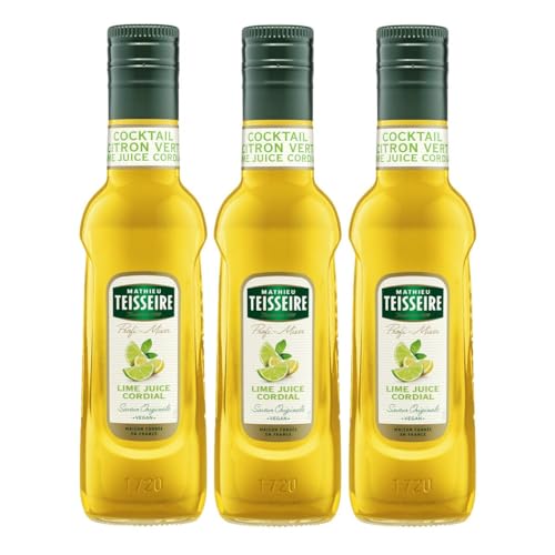 Mathieu Teisseire Getränke-Sirup Lime Juice Cordial 0,25L - Cocktails (3er Pack) von Teisseire