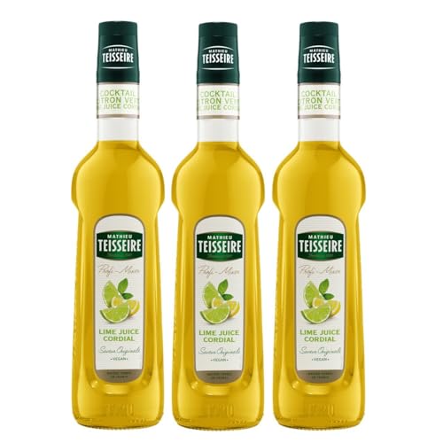 Mathieu Teisseire Getränke-Sirup Lime Juice Cordial 0,7L - Cocktails (3er Pack) von Teisseire