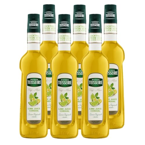 Mathieu Teisseire Getränke-Sirup Lime Juice Cordial 0,7L - Cocktails (6er Pack) von Teisseire