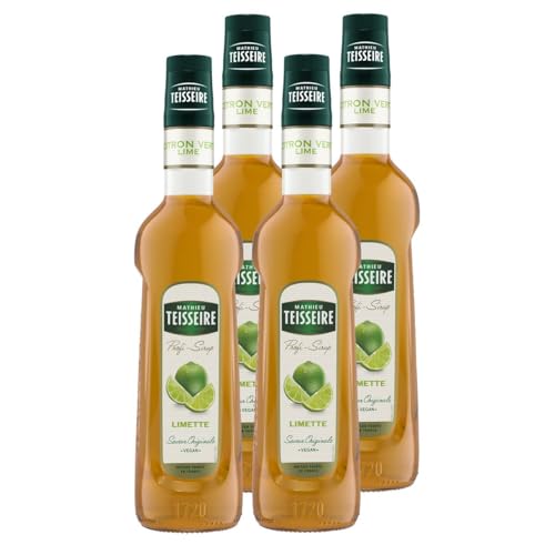 Mathieu Teisseire Getränke-Sirup Limette 0,7L - Cocktails (4er Pack) von Teisseire