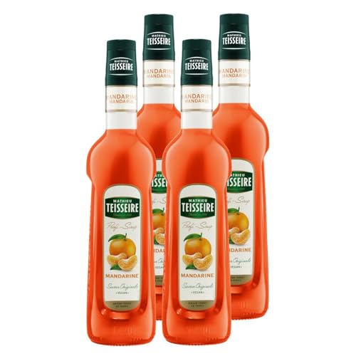 Mathieu Teisseire Getränke-Sirup Mandarine 0,7L - Cocktails (4er Pack) von Teisseire