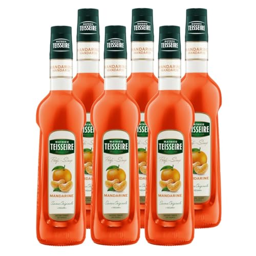 Mathieu Teisseire Getränke-Sirup Mandarine 0,7L - Cocktails (6er Pack) von Teisseire