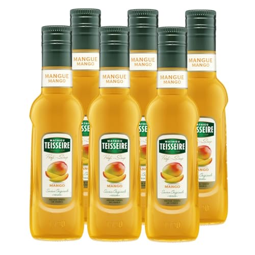 Mathieu Teisseire Getränke-Sirup Mango 0,25L - Cocktails (6er Pack) von Teisseire