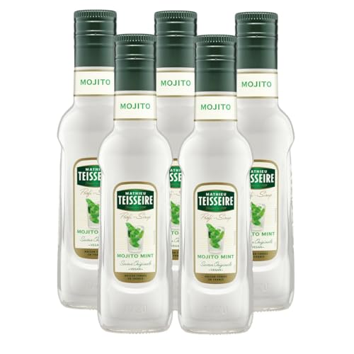 Mathieu Teisseire Getränke-Sirup Mojito Mint 0,25L - Cocktails (5er Pack) von Teisseire