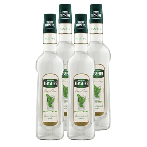 Mathieu Teisseire Getränke-Sirup Mojito Mint 0,7L - Cocktails (4er Pack) von Teisseire