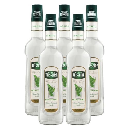 Mathieu Teisseire Getränke-Sirup Mojito Mint 0,7L - Cocktails (5er Pack) von Teisseire
