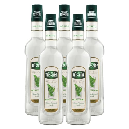 Mathieu Teisseire Getränke-Sirup Mojito Mint 0,7L - Cocktails (5er Pack) von Teisseire