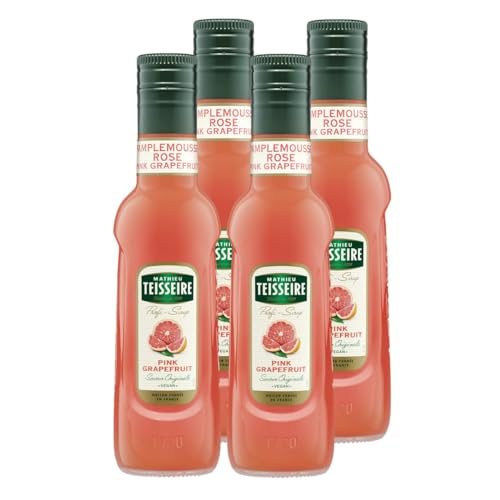 Mathieu Teisseire Getränke-Sirup Pink Grapefruit 0,25L - Cocktails (4er Pack) von Teisseire