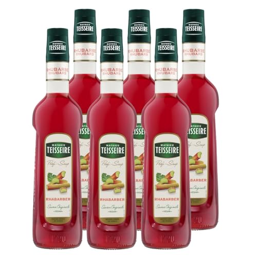 Mathieu Teisseire Getränke-Sirup Rhabarber 0,7L - Cocktails (6er Pack) von Teisseire