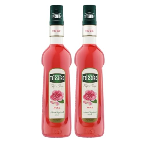 Mathieu Teisseire Getränke-Sirup Rose 0,7L - Cocktails (2er Pack) von Teisseire