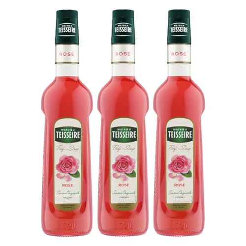 Mathieu Teisseire Getränke-Sirup Rose 0,7L - Cocktails (3er Pack) von Teisseire