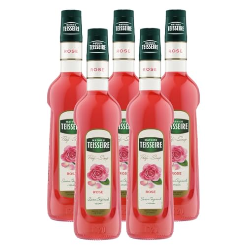 Mathieu Teisseire Getränke-Sirup Rose 0,7L - Cocktails (5er Pack) von Teisseire