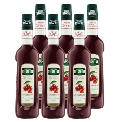 Mathieu Teisseire Getränke-Sirup Sauerkirsche 0,7L - Cocktails (6er Pack) von Teisseire