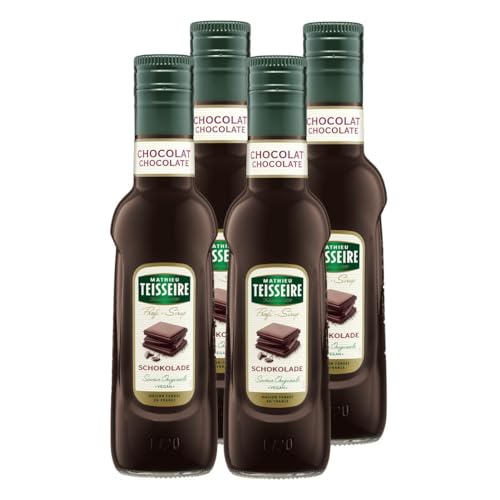 Mathieu Teisseire Getränke-Sirup Schokolade 0,25L - Cocktails (4er Pack) von Teisseire