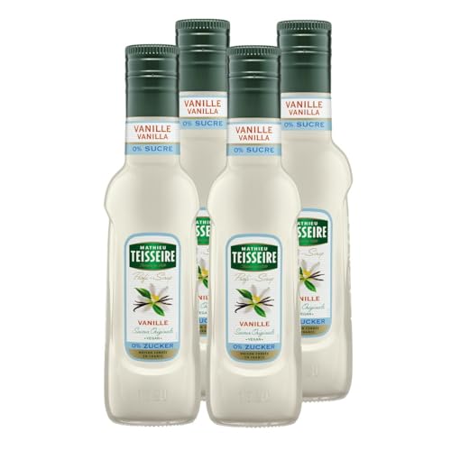 Mathieu Teisseire Getränke-Sirup Vanille 0% Zucker 0,25L - Cocktails (4er Pack) von Teisseire