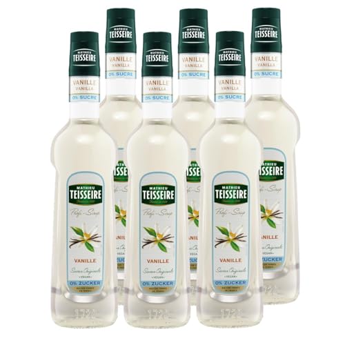 Mathieu Teisseire Getränke-Sirup Vanille 0% Zucker 0,7L - Cocktails (6er Pack) von Teisseire