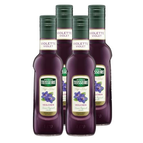 Mathieu Teisseire Getränke-Sirup Veilchen 0,25L - Cocktails (4er Pack) von Teisseire