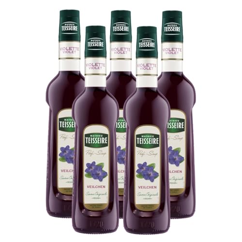 Mathieu Teisseire Getränke-Sirup Veilchen 0,7L - Cocktails (5er Pack) von Teisseire