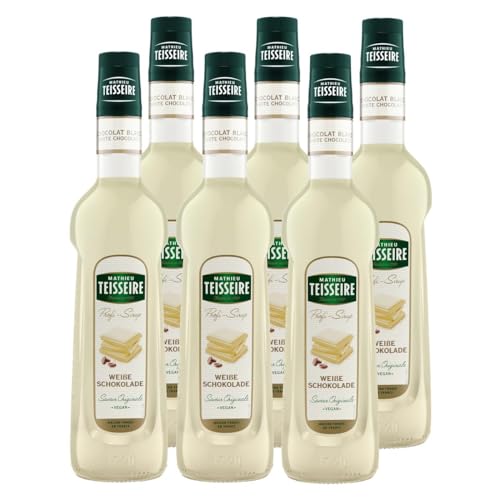 Mathieu Teisseire Getränke-Sirup Weiße Schokolade 0,7L - Cocktails (6er Pack) von Teisseire