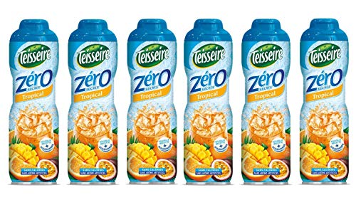 Teisseire Tropical Zero - Zuckerfrei für Erfrischungsgetränke, 6x600 ml Teisseire Tropical Zero - Zuckerfrei für Erfrischungsgetränke, 6x600 ml von Teisseire