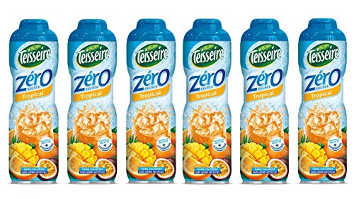 Teisseire Tropical Zero - Zuckerfrei für Erfrischungsgetränke, 6x600 ml von Teisseire