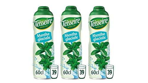 Teisseire Eisminzsirup für Erfrischungsgetränke, Cocktails, recycelbare Kanister (3 Stück) von Teisseire