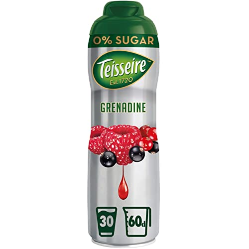 Teisseire Getränke-Sirup Grenadine 0% - 600ml - Sirup der genauso schmeckt wie die Frucht (1er Pack) von Teisseire