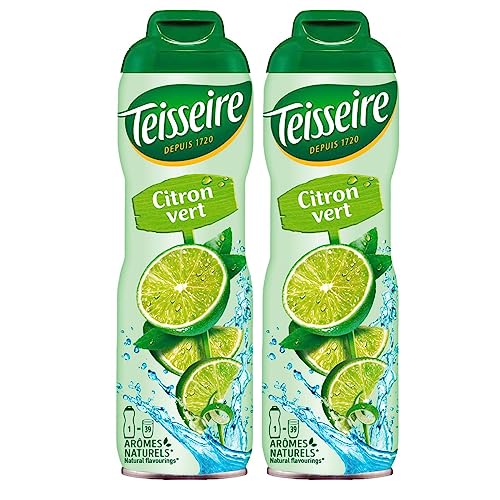 Teisseire Getränke-Sirup Lime/Limette 600ml - Sirup der genauso schmeckt wie die Frucht (2er Pack) von Teisseire