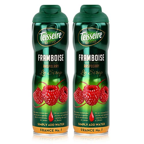 Teisseire Getränke-Sirup Raspberry/Himbeer 600ml - Sirup der genauso schmeckt wie die Frucht (2er Pack) von Teisseire