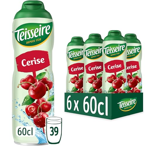 Teisseire Kirschsirup für Erfrischungsgetränke, Cocktails, recycelbare Kanister, 6 x 60 cl Teisseire Kirschsirup für Erfrischungsgetränke, Cocktails, recycelbare Kanister, 6 x 60 cl von Teisseire