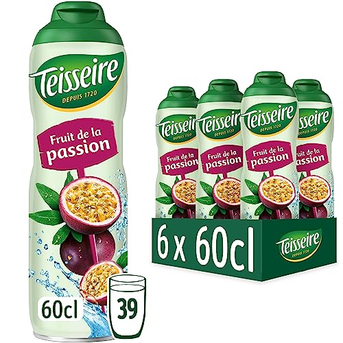 Teisseire Maracuja (Fruit de la Passion) für Erfrischungsgetränke, 6x600 ml von Teisseire