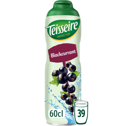 Teisseire Getränke-Sirup Cassis/Schwarze Johannisbeer 600ml - Sirup der genauso schmeckt wie die Frucht (6er Pack) von Teisseire