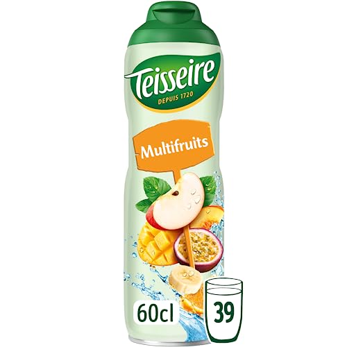 Teisseire Sirup Mehrfrucht für Erfrischungsgetränke, Cocktails, Flasche 60 cl von Teisseire