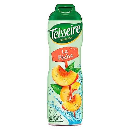Teisseire Getränke-Sirup Peach/Pfirsich 600ml - Sirup der genauso schmeckt wie die Frucht (1er Pack) von Teisseire
