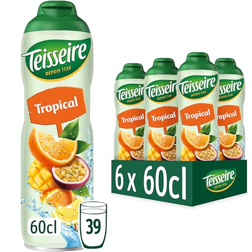 Teisseire Tropischer Sirup für Erfrischungsgetränke, Cocktails, recycelbare Kanister, 6 x 60 cl Teisseire Tropischer Sirup für Erfrischungsgetränke, Cocktails, recycelbare Kanister, 6 x 60 cl von Teisseire