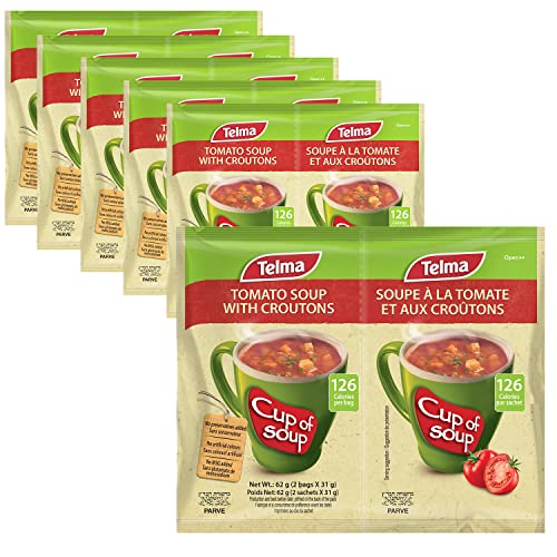 Telma Tomate With Croutons Instant Soup Packet (6 x 2 Stück) – Koscher von Telma