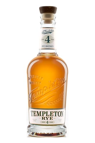 Templeton Rye 4 Year Roggenwhiskey 40%, Whisky mindestens 4 Jahre in American Oak Flame Charred Fässern gereift (1 x 0.7 l) von Templeton