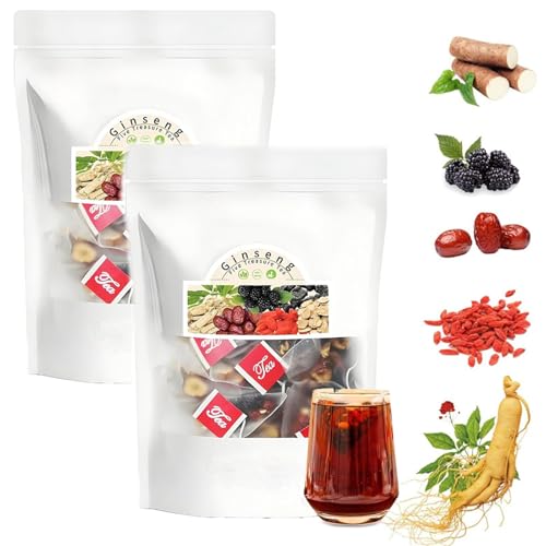 Kidney Tea Formula Ginseng Five Treasure, 20 Bags Ginseng Treasures Tea, Natural and Organic Ingredients (2Set) von Tencipeda