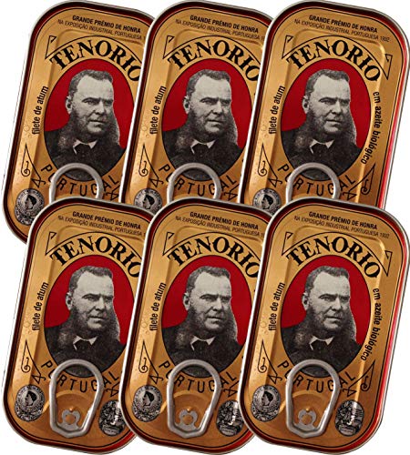 6x120 g Tenorio Thunfischfilets in organischem Olivenöl - Omega-3 - Premium Qualität | Portugal 6x120 g Tenorio Thunfischfilets in organischem Olivenöl - Omega-3 - Premium Qualität | Portugal von Tenorio